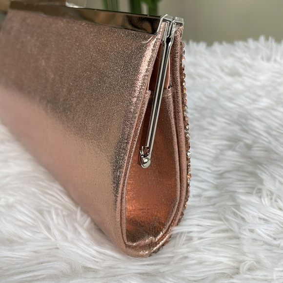 INC International Concepts ~ Lexy Rose Gold Clutch ~ NWT! - Picture 6 of 10
